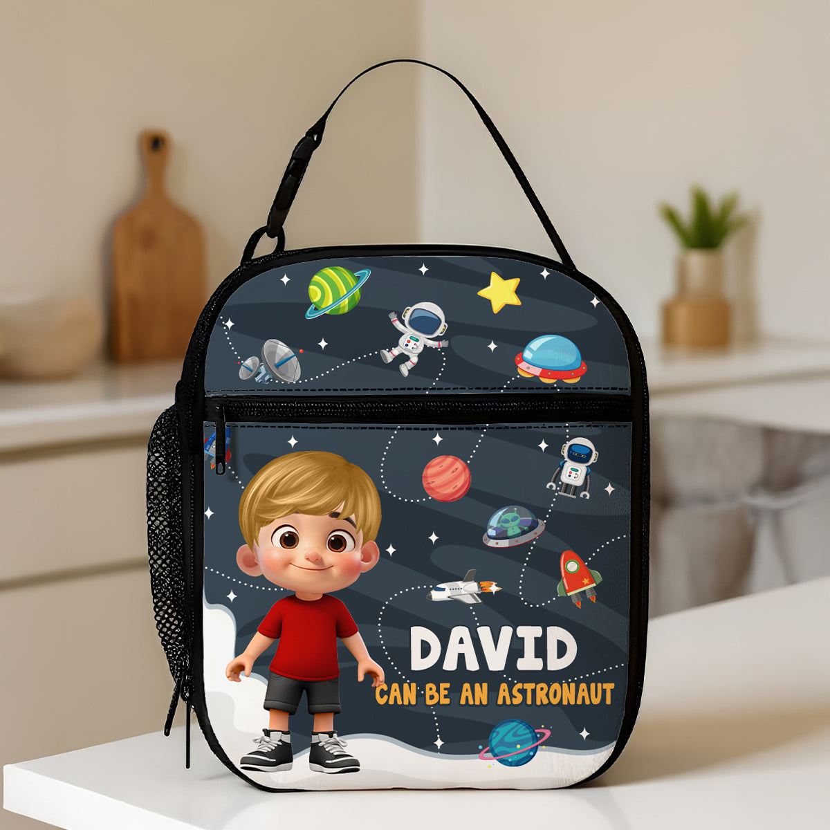 Cute Kid Can Be A Nurse, Astronaut, Firefighter, Teacher, Police,... Future Job Personalized Insulated Kid Lunch Bag, Back To School gift