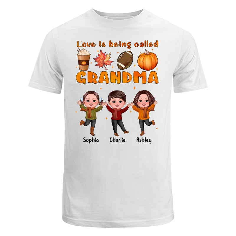 Livin‘ That Grandma Life Fall Season Happy Doll Kids Personalized Shirt