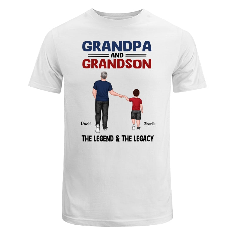 Grandpa Grandkids Legend Legacy Personalized Shirt