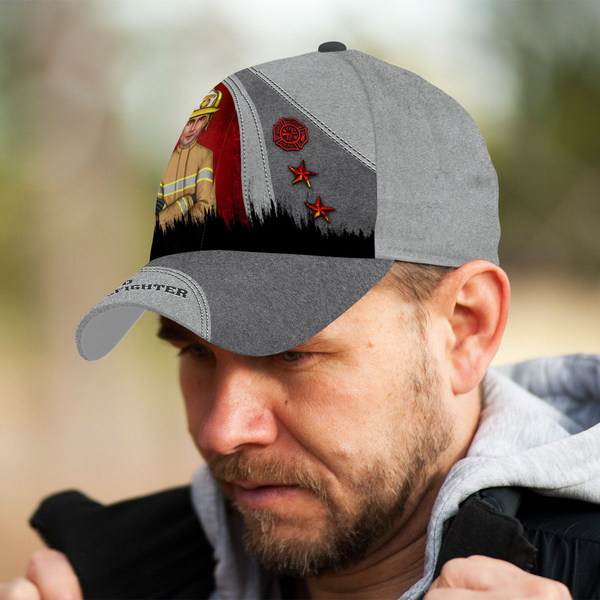 Proud Retired Firefighter Personalized Classic Cap