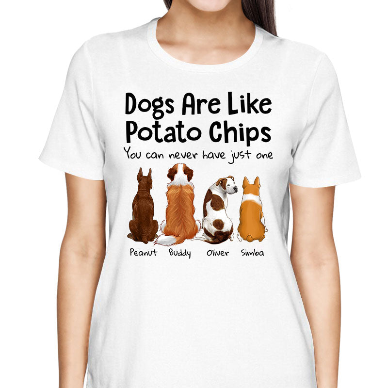 Dogs Cats Like Potato Chips Dog Cat Back View Pet Love Gift Personalized Shirt