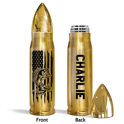 Unique Gift For Men By Hobbies Camping Fishing Hunting Golf Personalized Bullet Tumbler