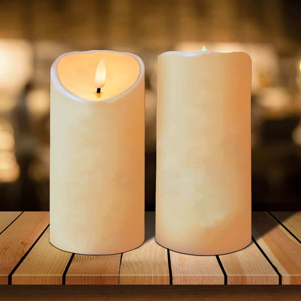 Besties Forever Message Christmas Besties Back View Personalized LED Candle