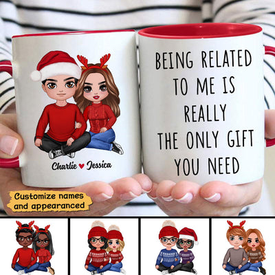 Being Related To Me Couple Personalized Mug