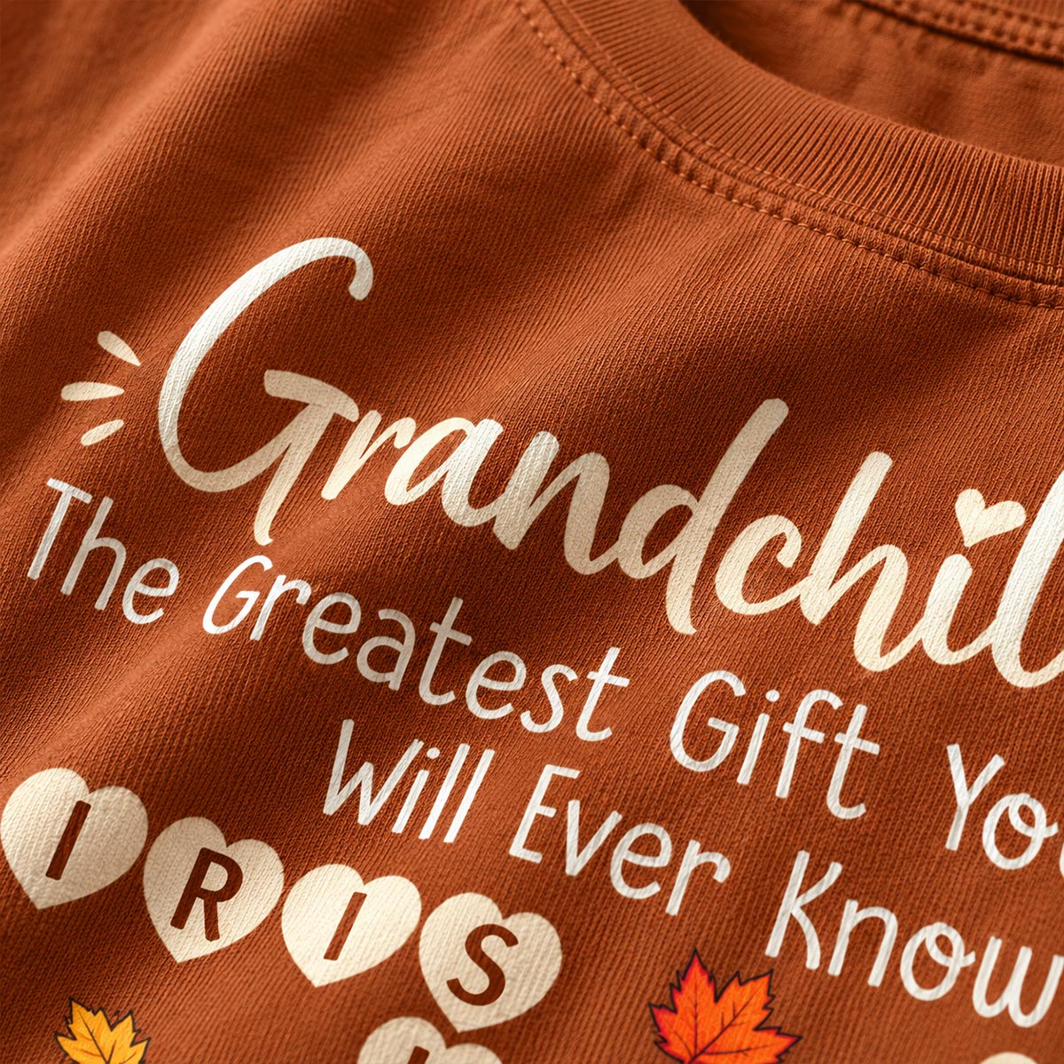 Grandkids Make Life Grand Crossword Puzzle Art - Personalized Shirt - Fall Season Cozy Gift For Grandma