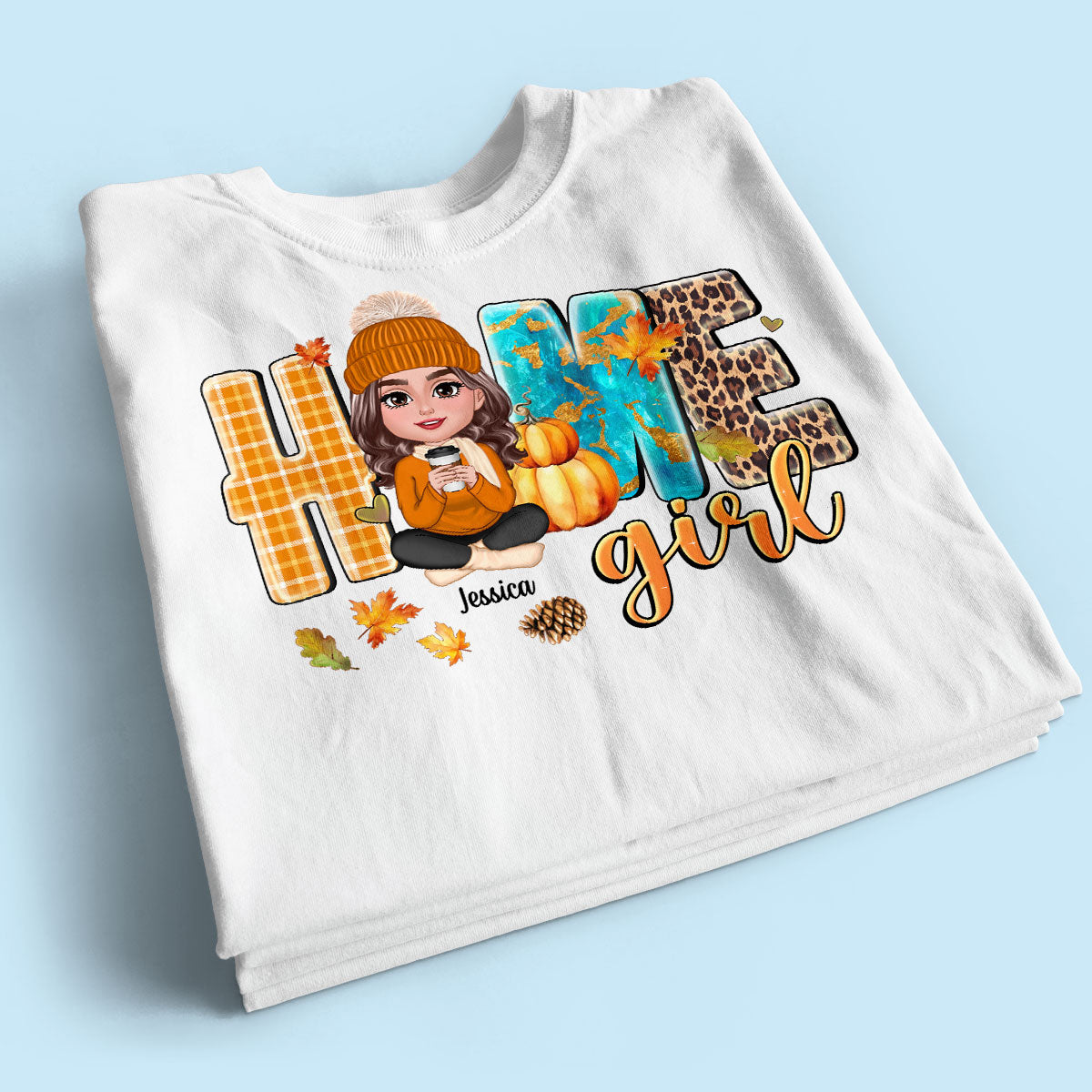 Home Girl Fall Cozy Season Personalized Shirt
