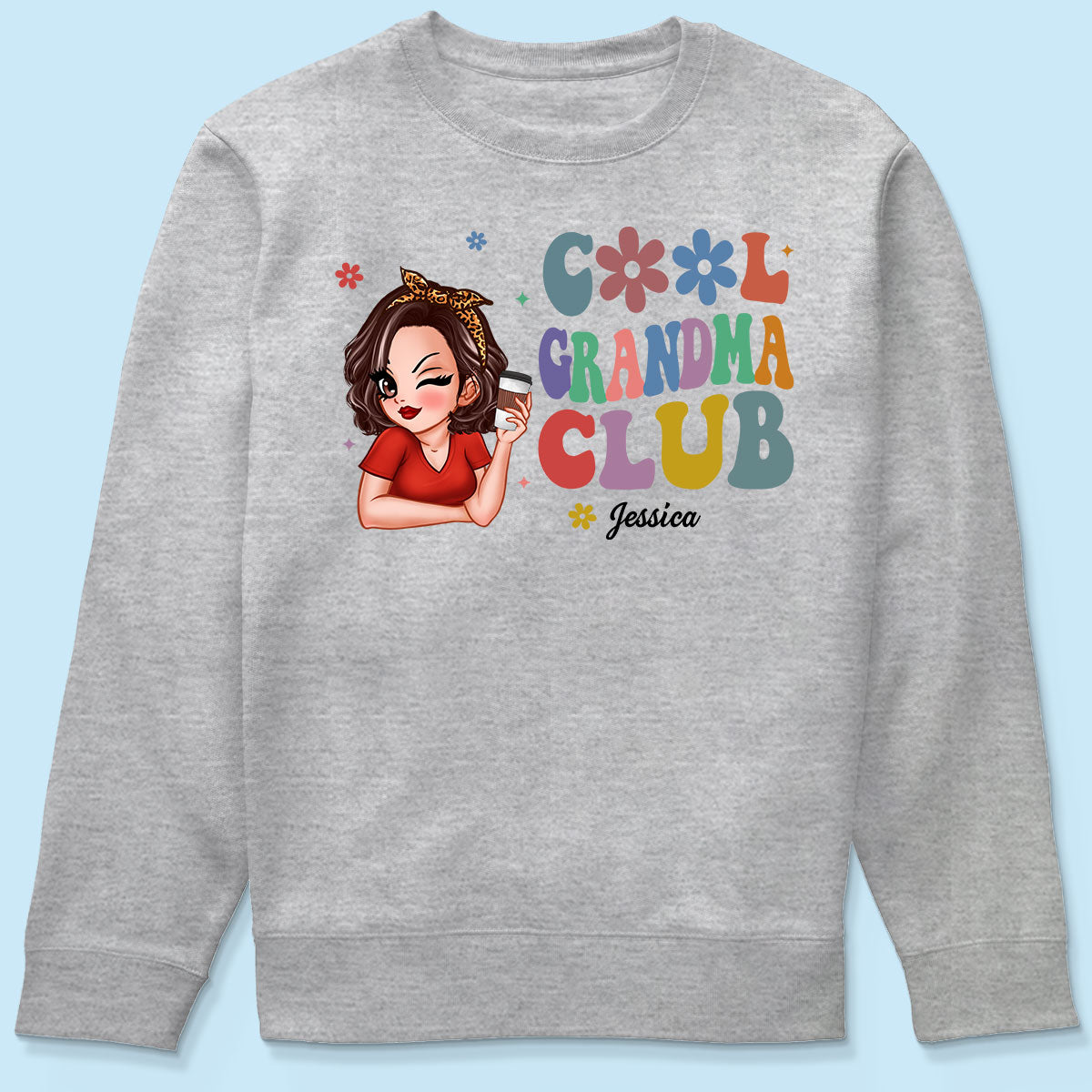Cool Grandma Club Beautiful Woman Personalized Shirt