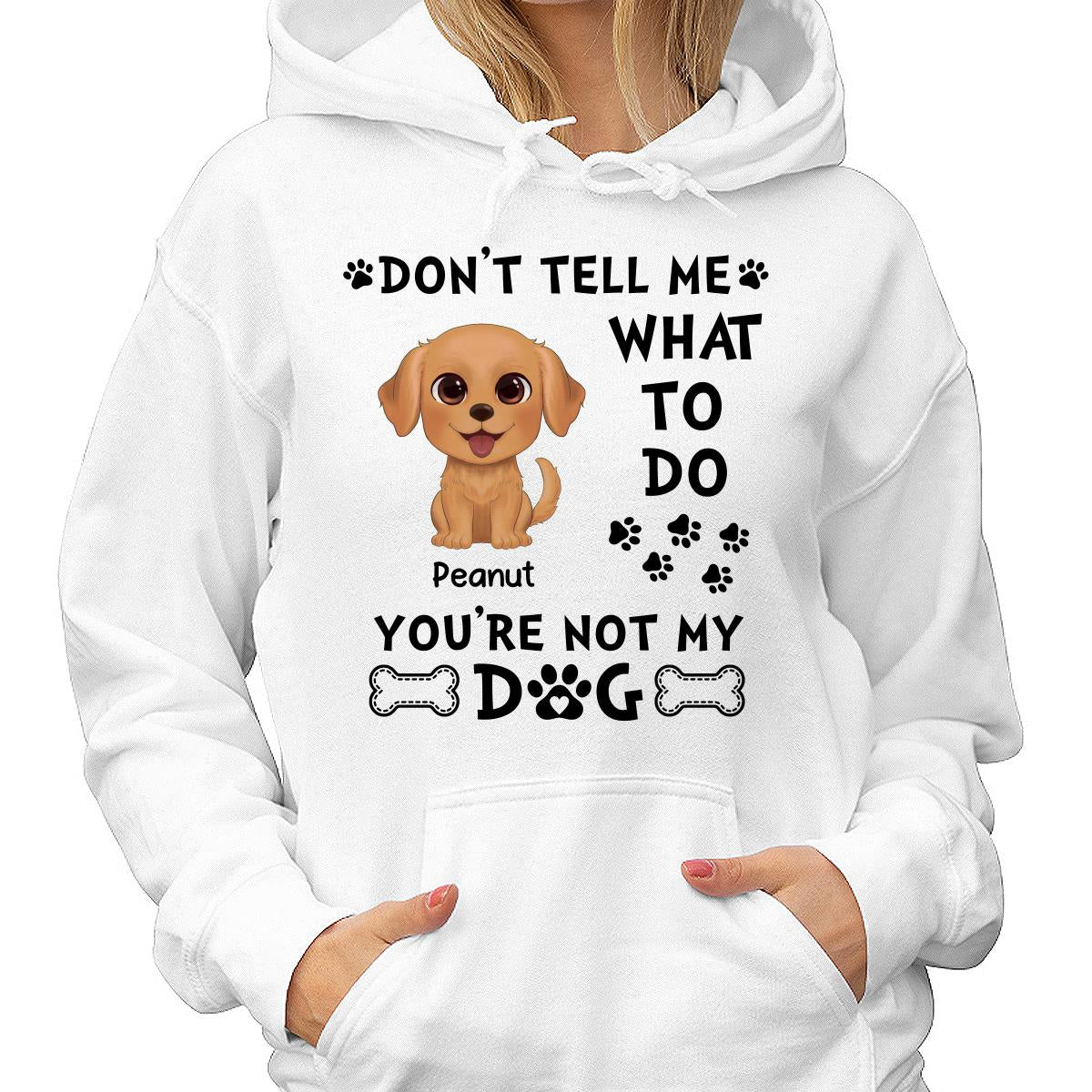 Watercolor Cute Dogs Don‘t Tell Me What To Do Personalized Shirt