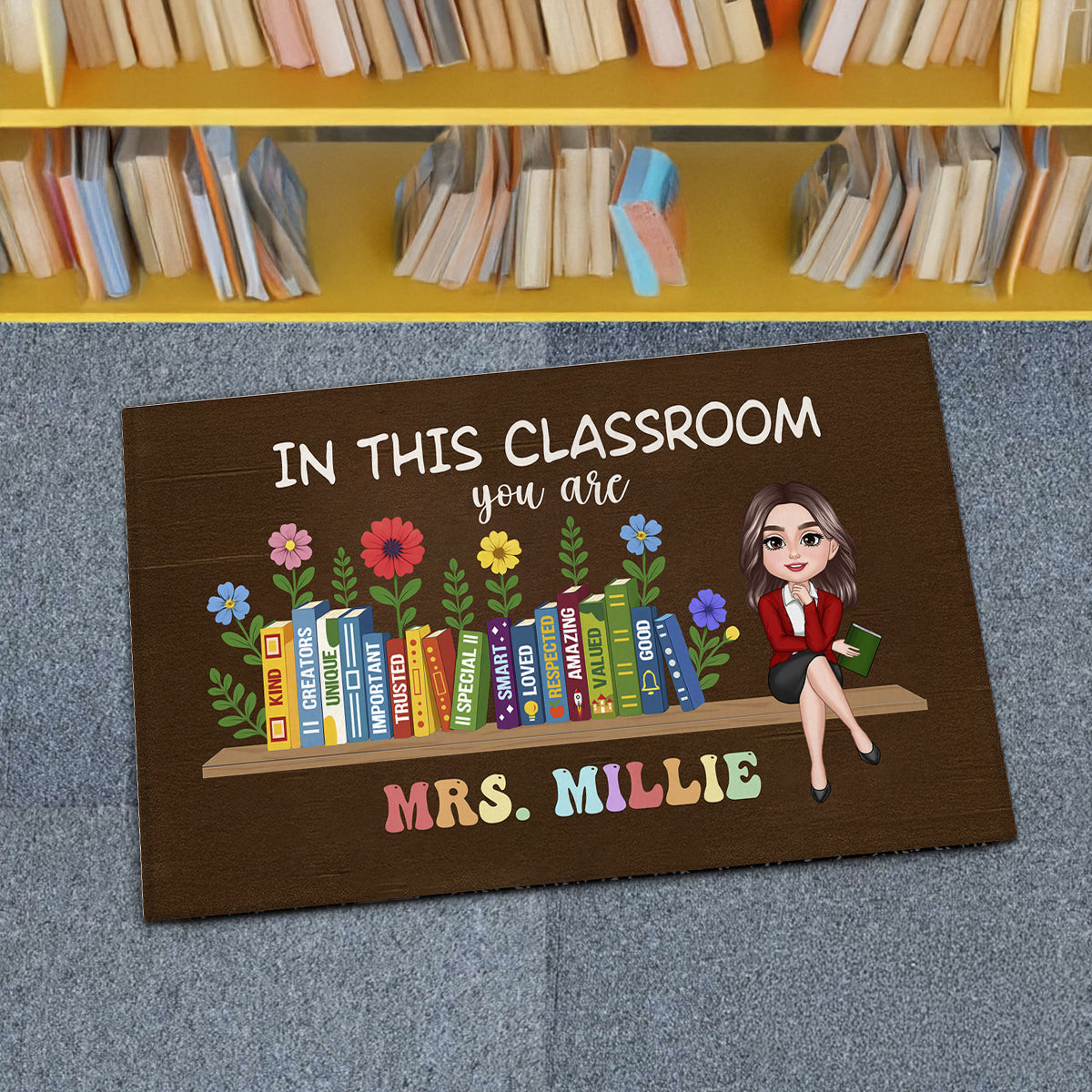 In This Classroom You Are Kind, Creators, Unique Personalized Doormat, Classroom Decor, Teacher Appreciation Gift, Back To School Gift