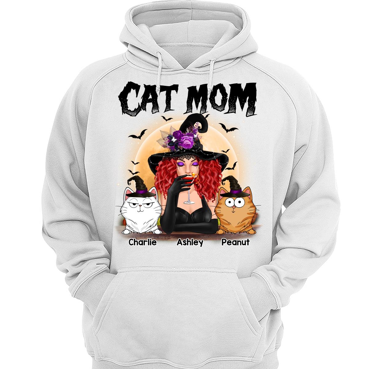 Crazy Cat Witch Funny Cat Expressions Personalized Shirt