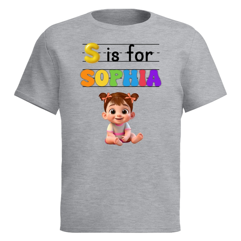 Custom Kids Name Back To School Personalized Shirt, Toddler First Day of School Tee Kindergarten Shirt With Name, First Day School Outfit