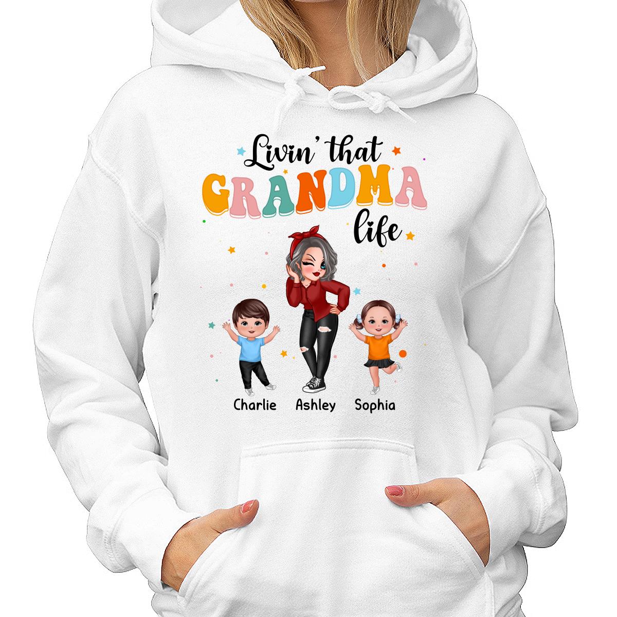 Livin‘ That Grandma Life Dancing With Grandkids Personalized Shirt