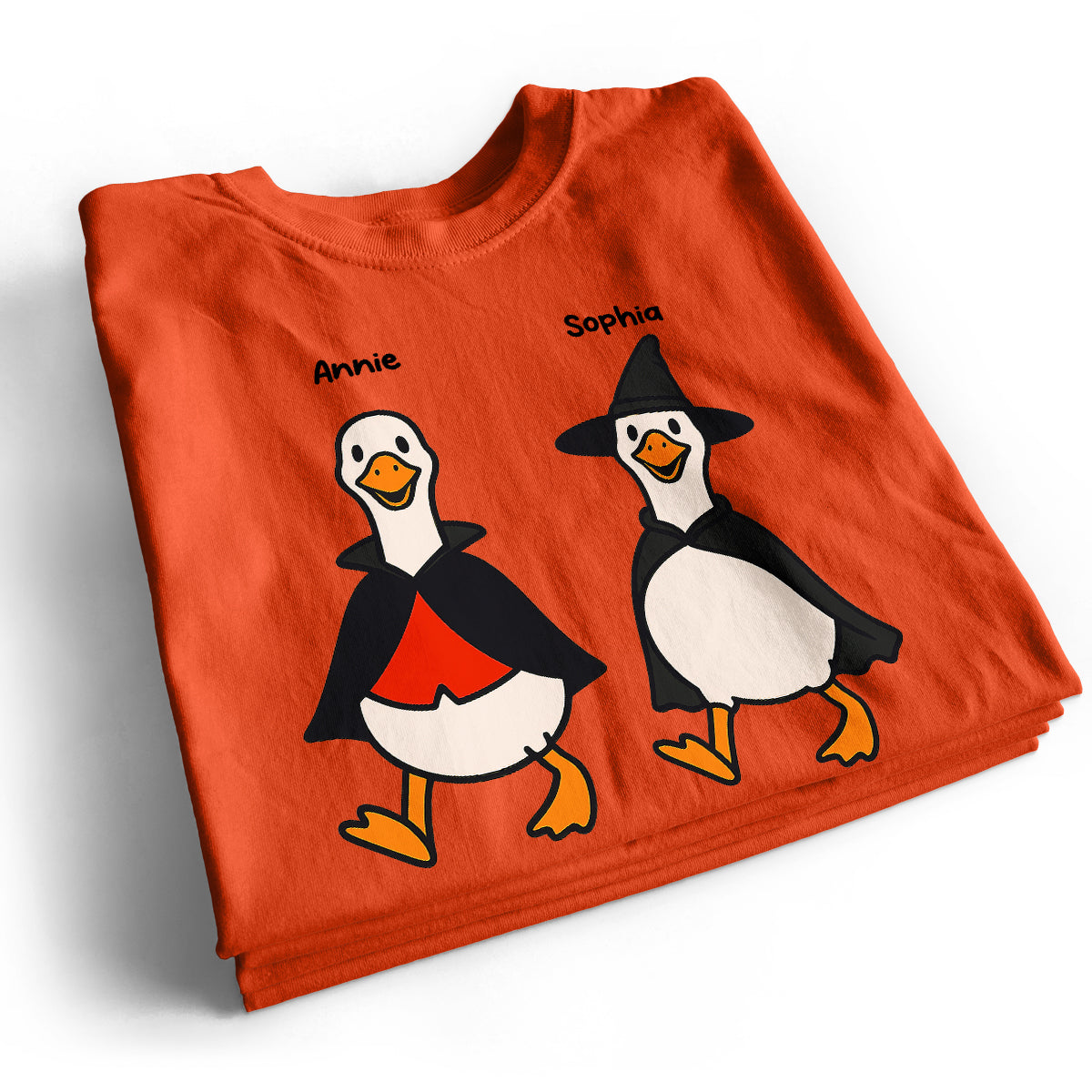 Halloween Funny Cute Spooky Goose Besties Personalized Shirt, Group Shirt For Besties