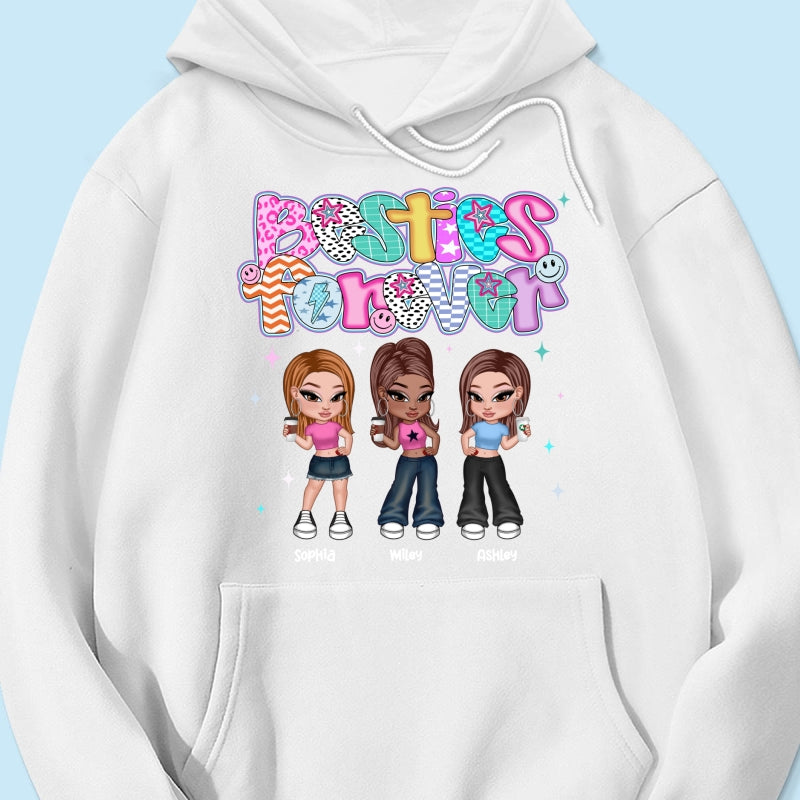 Colorful Preppy Style Y2K Besties Personalized Shirt