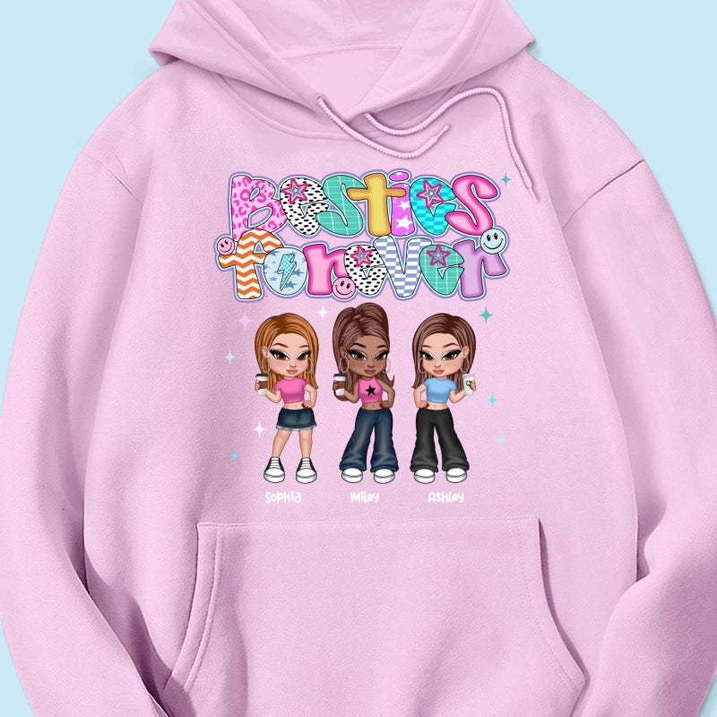 Colorful Preppy Style Y2K Besties Personalized Shirt