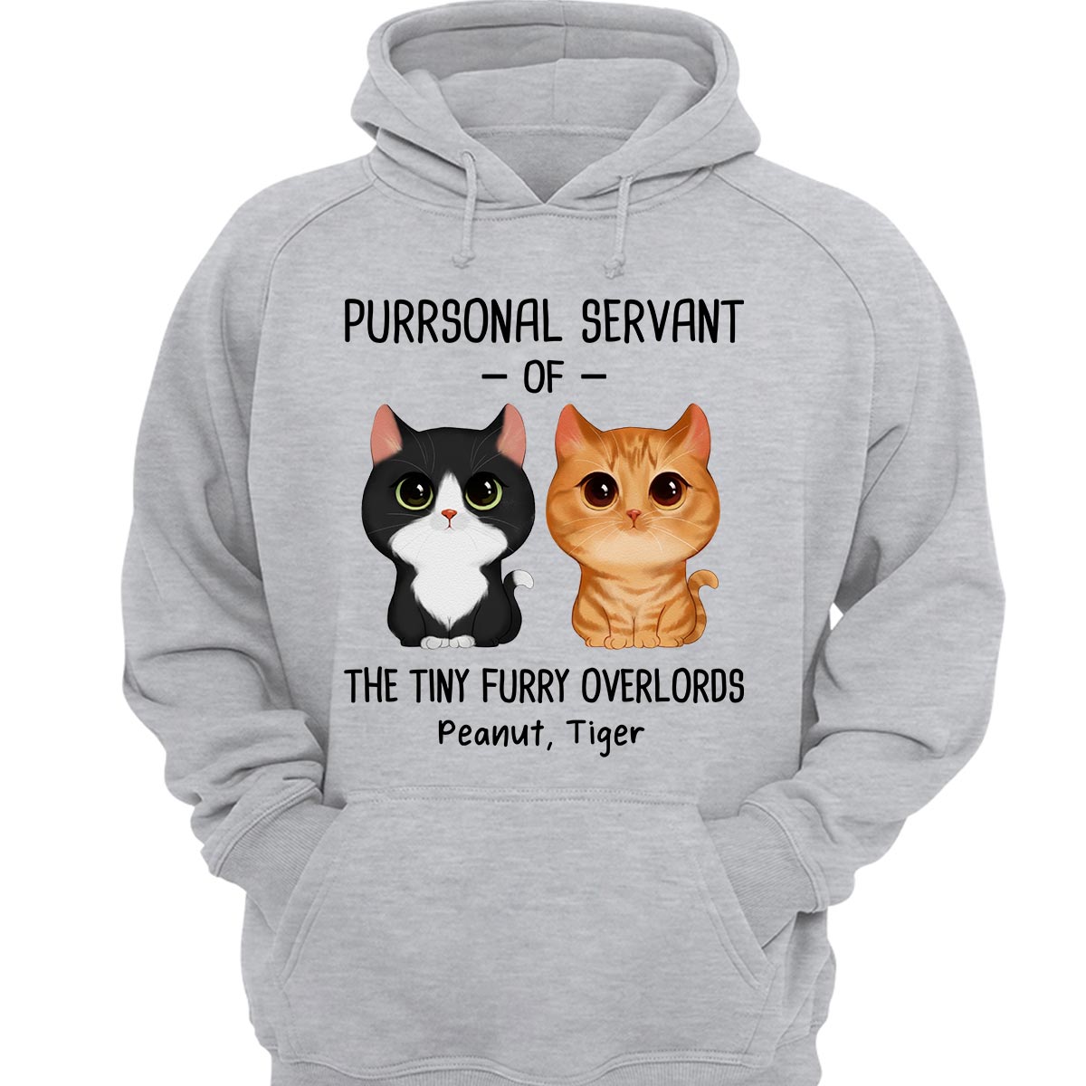 Purrsonal Servant Of Watercolor Cute Cats Personalized Shirt