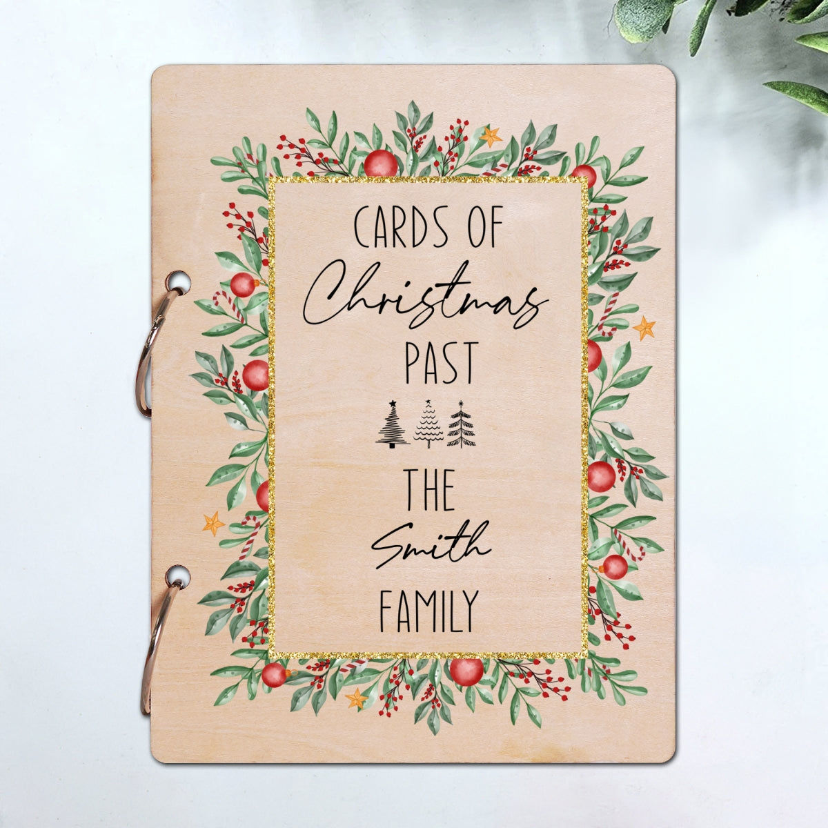 Cards Of Christmas Past Christmas Holy Personalized Christmas Card Keeper