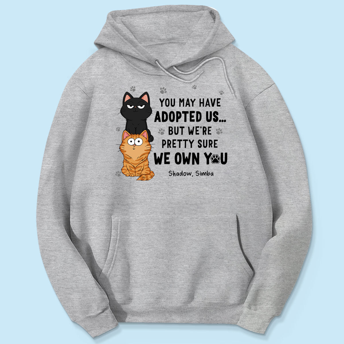 We Own You Human Servant Funny Gift For Cat Lover Stacked Cats Personalized Shirt