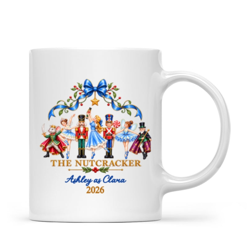 The Nutcracker Custom Name And Character - Personalized Mug - Christmas Gift For Ballet Dancers, Girls, Kids