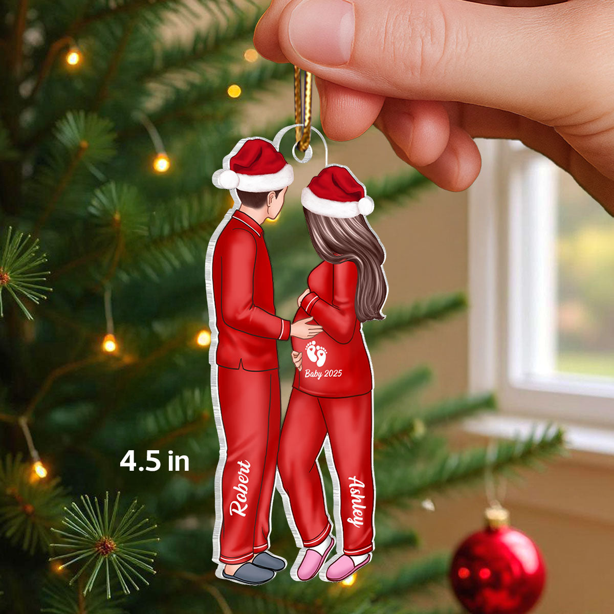 Expecting Parents Christmas Pregnancy - Personalized Acrylic Ornament