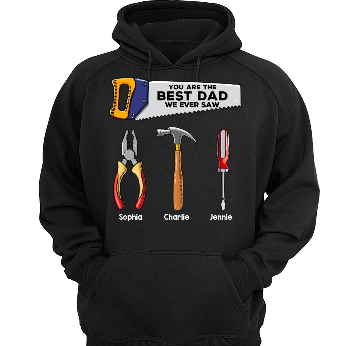 Best Dad Grandpa We Ever Saw Tools Personalized Shirt