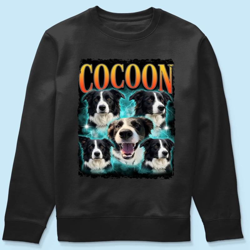 Custom Vintage 90s Dog Cat Pet - Personalized T-Shirt - Retro Bootleg Tee, 90s Rap Group Bootleg Tee