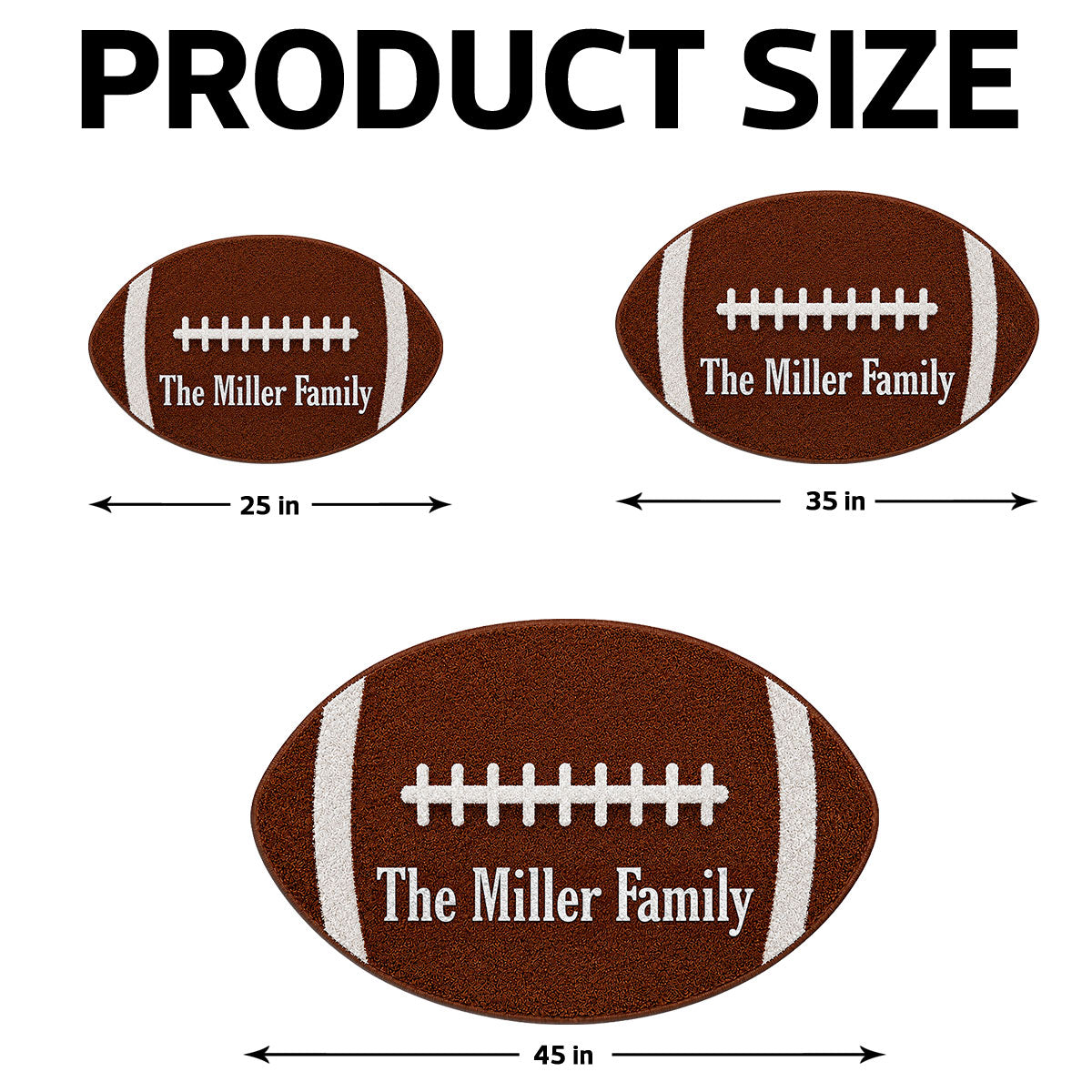 Trending Football Decor - Personalized Doormat - Fall Season Gift For Family, Boy, Girl