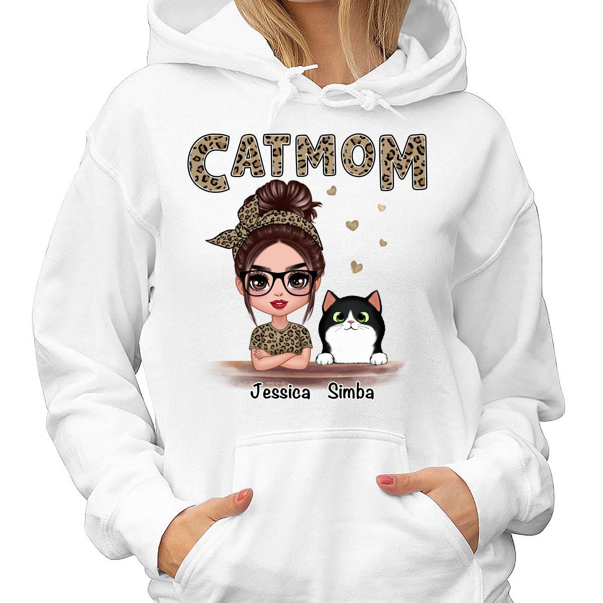 Leopard Shirt Doll Cat Mom Personalized Shirt