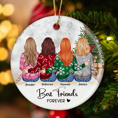 Personalized Best Friends Ornament Gift, Personalized Friendship Gift, Soul Sister Christmas Gift for Best Friend, Long Distance Friendship Gift