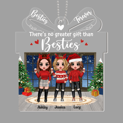 Christmas Doll Besties Standing Gift Shape Personalized Acrylic Ornament