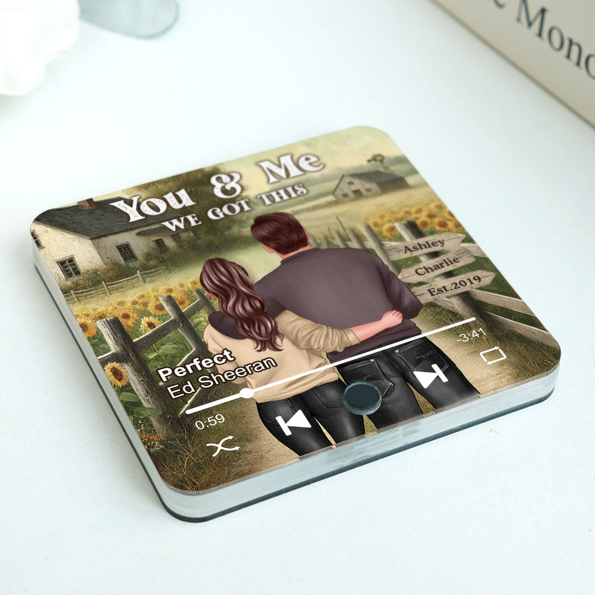 Couple You & Me We Got This Personalized Music Fridge Magnet, Heartfelt Gift For Couple, For Him, For Her, Boyfriend, Girlfriend, Husband, Wife