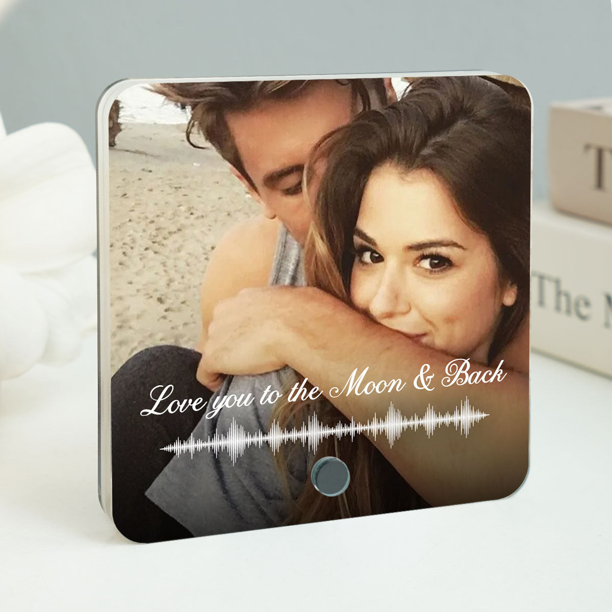 Custom Photo & Voice Record Memo Unique Keepsake Personalized Music Fridge Magnet