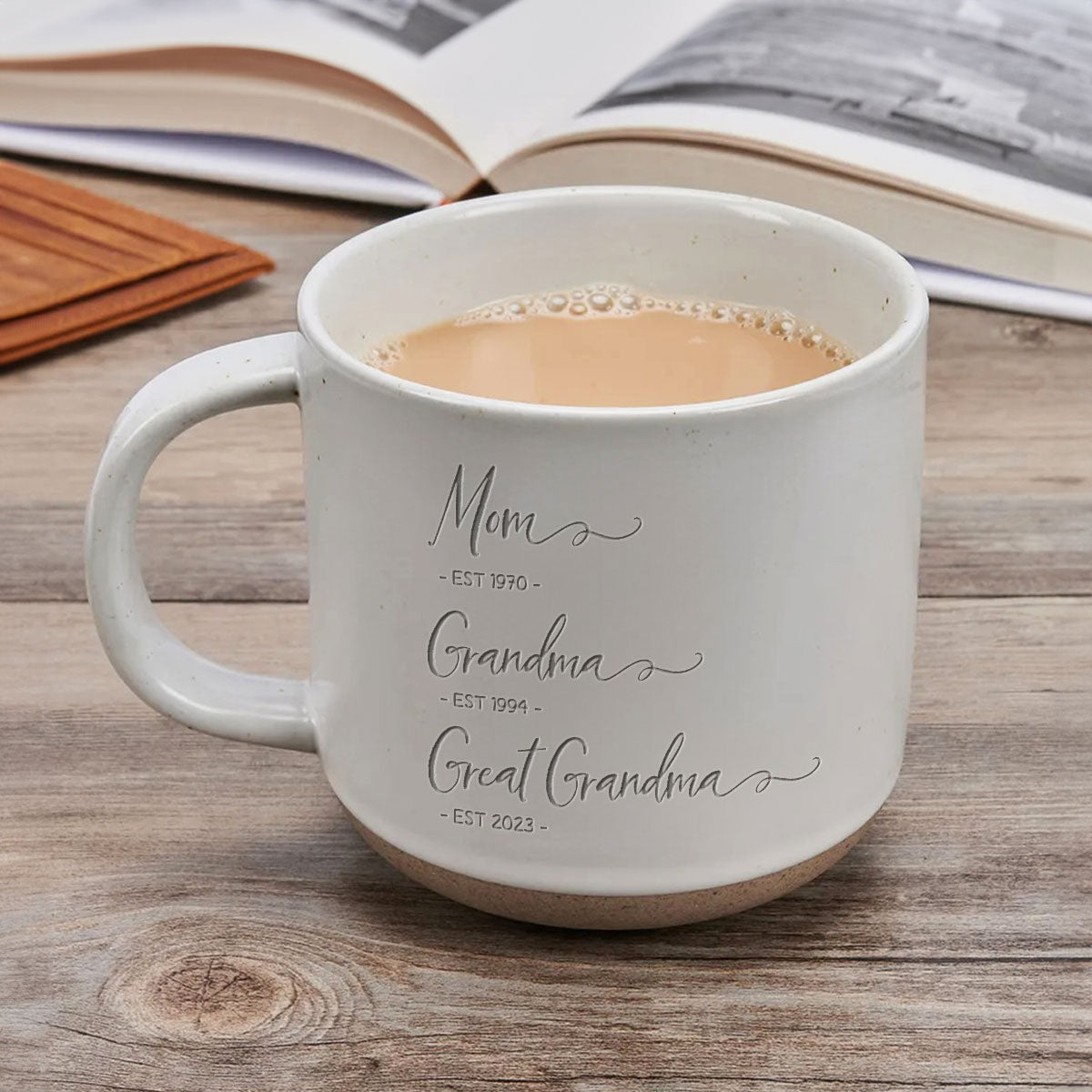 Mom Grandma Great Grandma Personalized Pottery Mug