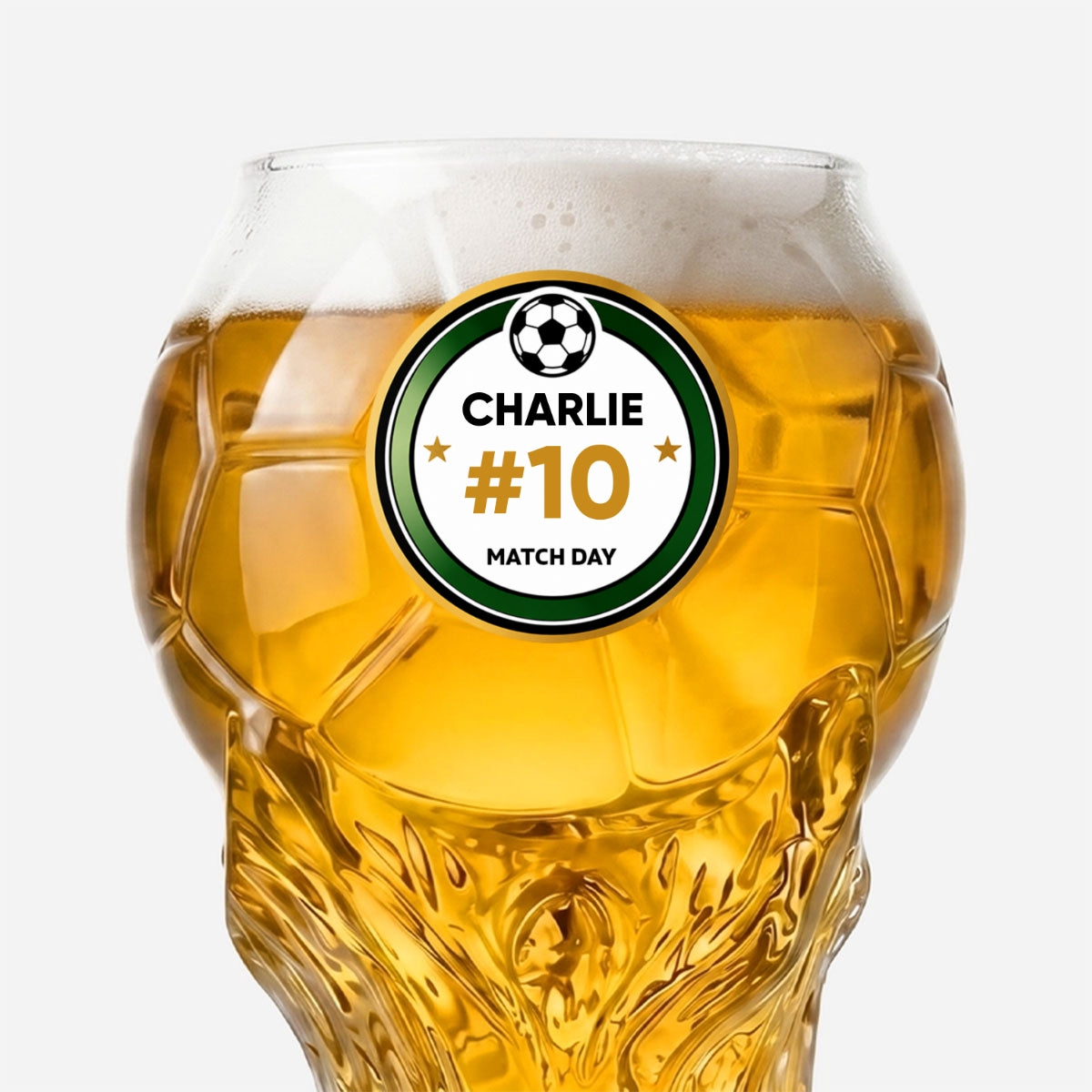 World Cup 2026 Match Day Football Soccer Game - Personalized Trophy Beer Glass - Birthday Gift for Him, Gift for Dad