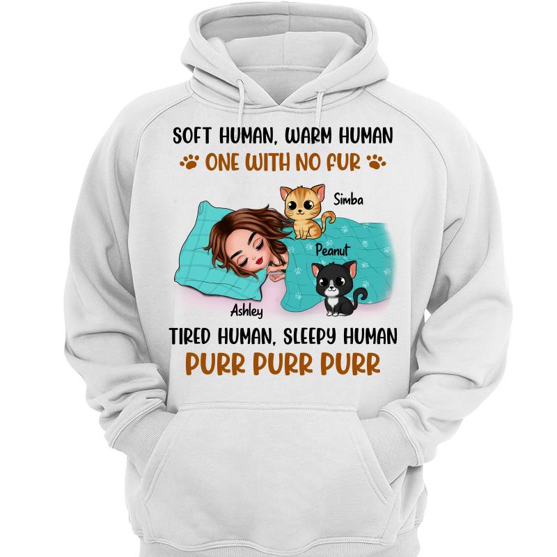 Soft Human Warm Human Cat Mom Personalized Shirt