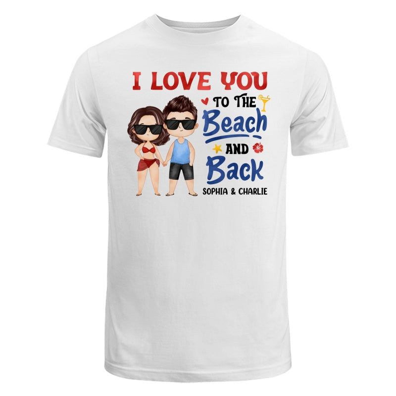 Couple Love To The Beach And Back Summer Personalized Shirt
