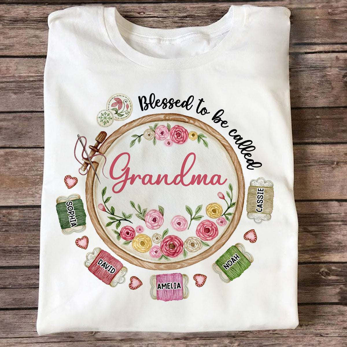 Grandma Mom Sewing Knitting Quilting Personalized Shirt, Mother's Day gift for Mom, for Grandma