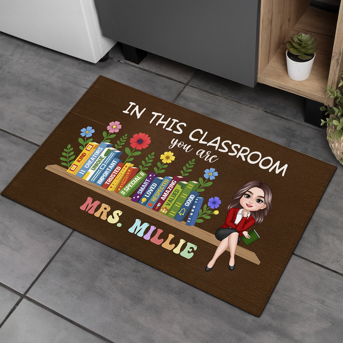 In This Classroom You Are Kind, Creators, Unique Personalized Doormat, Classroom Decor, Teacher Appreciation Gift, Back To School Gift