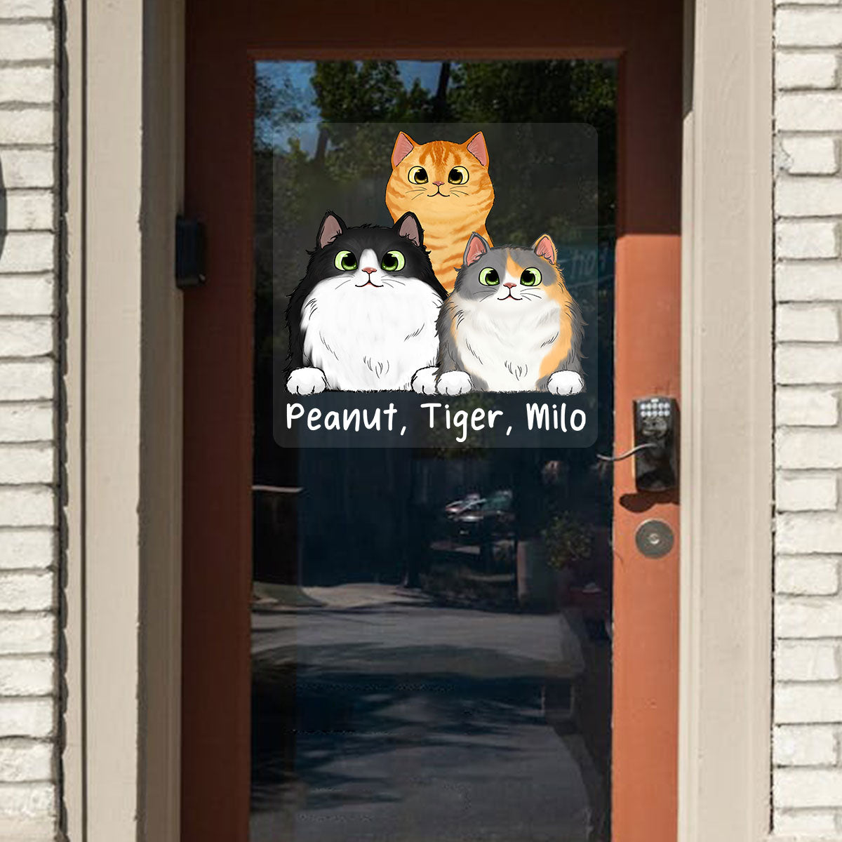 Fluffy Cats Personalized Decal, Gift For Cat Lovers
