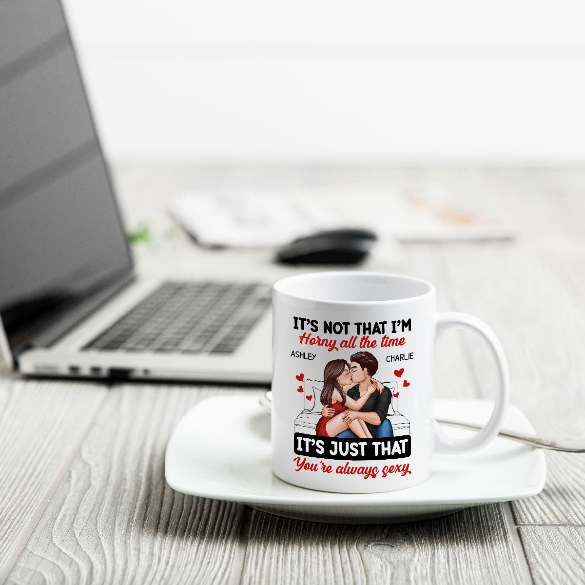 Couple Kissing Sitting It‘s Just That You Are Always Sexy Funny Gift For Him For Her Personalized Mug