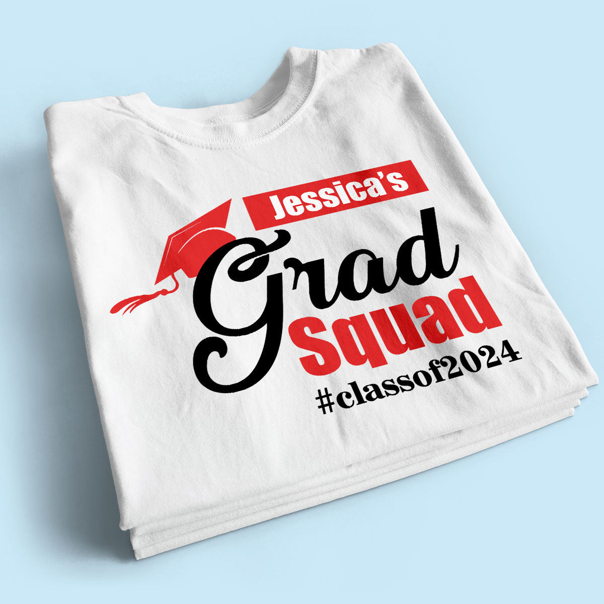 Graduate Family Grad Squad Graduation Senior Mom Dad Grandma Grandpa Personalized Shirt