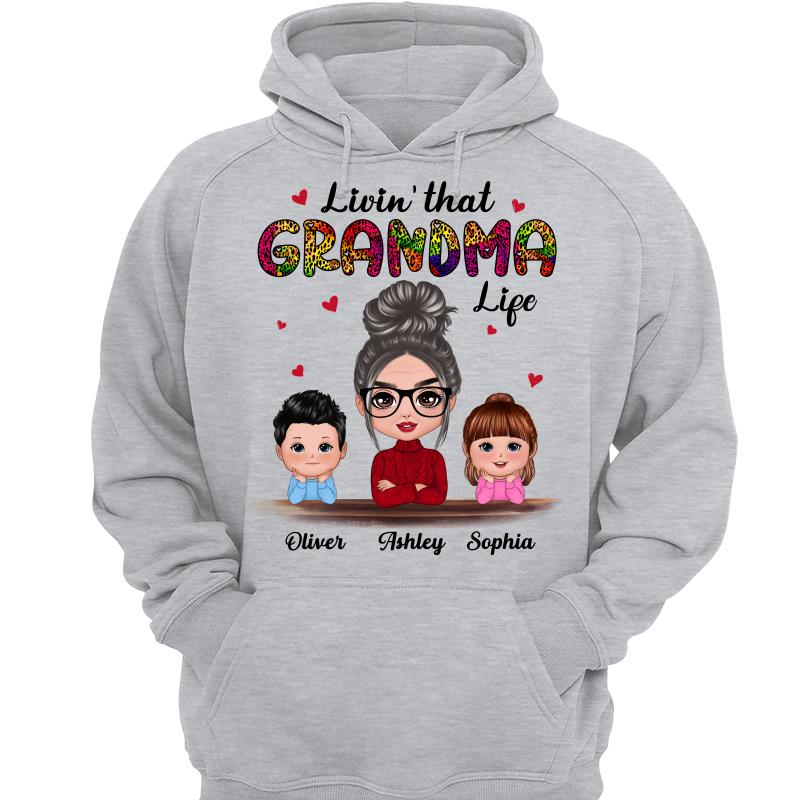 Doll Kids Chin On Hands Grandma Life Personalized Shirt