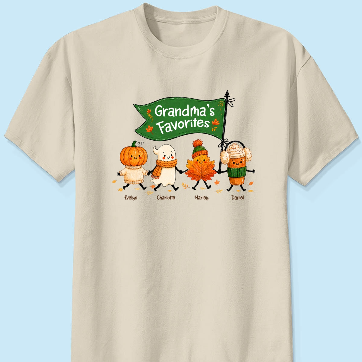 On-trend Fall Season Funny Kids - Personalized Shirt - Gift For Grandmas, Moms