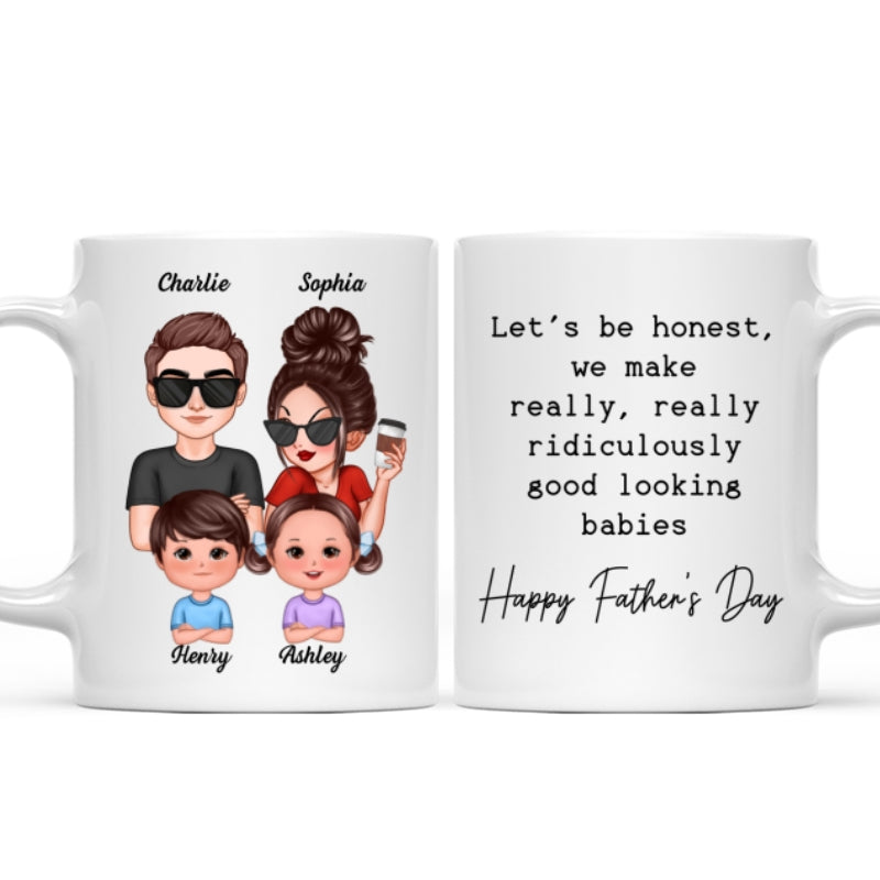 No One Else I‘d Rather Raise Kids With Funny Father’s Day Gift For Husband Personalized Mug