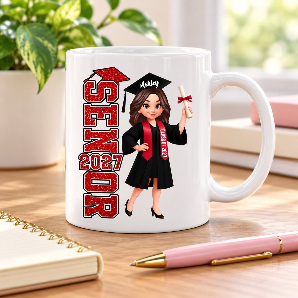 Trending Senior 2026 2027 - Personalized Mug - Christmas Gift For Seniors, Daughter, Son, Granddaughters, Grandsons