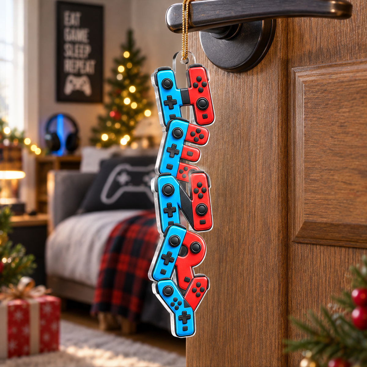 Custom Name Ornament For Game Lovers, Boy, Girl - Personalized Acrylic Ornament