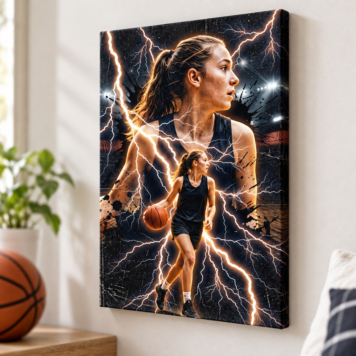 Trending Bootleg Sport Photos Insert - Personalized Canvas - Gift For Boy, Girl