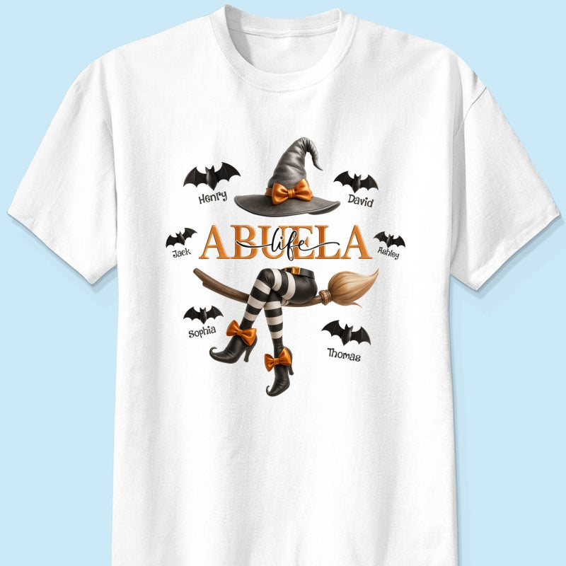 Grandma Life Witch 3D Effect Personalized Sweatshirt, Halloween Sweatshirt for Grandma