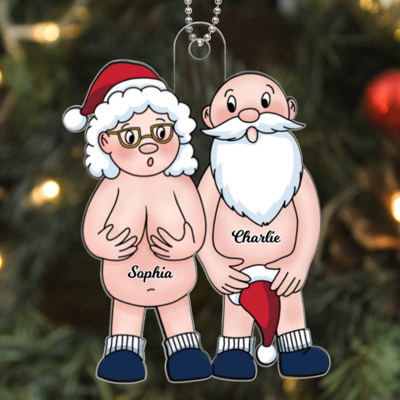 Funny Old Couple Christmas Gift For Him For Her Personalized Acrylic Ornament