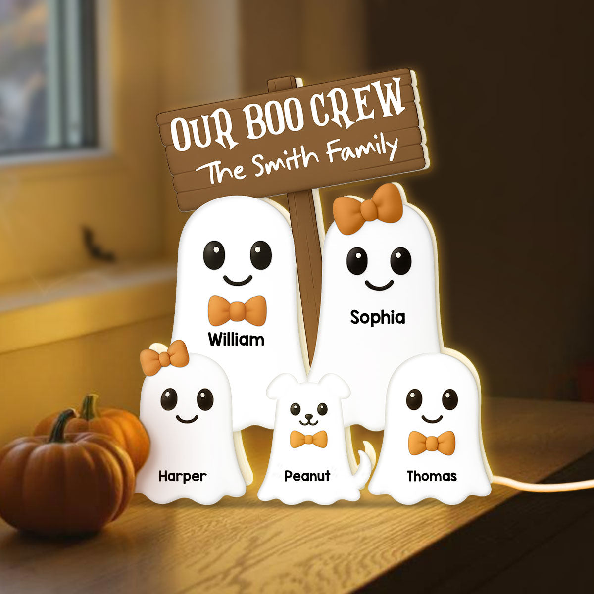 Halloween Boo Family - Personalized Light Box
